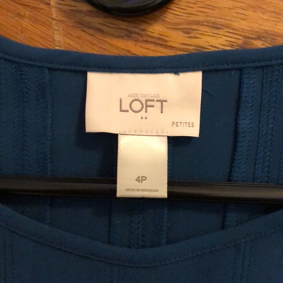 NWOT Ann Taylor Loft turquoise dress - Picture 9 of 11